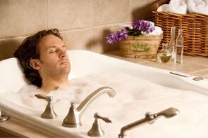 taking a bath to increase potency