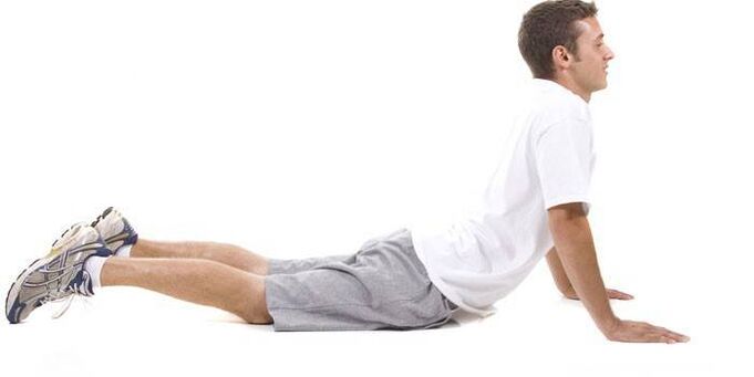A man performs the “Cobra” exercise to increase potency